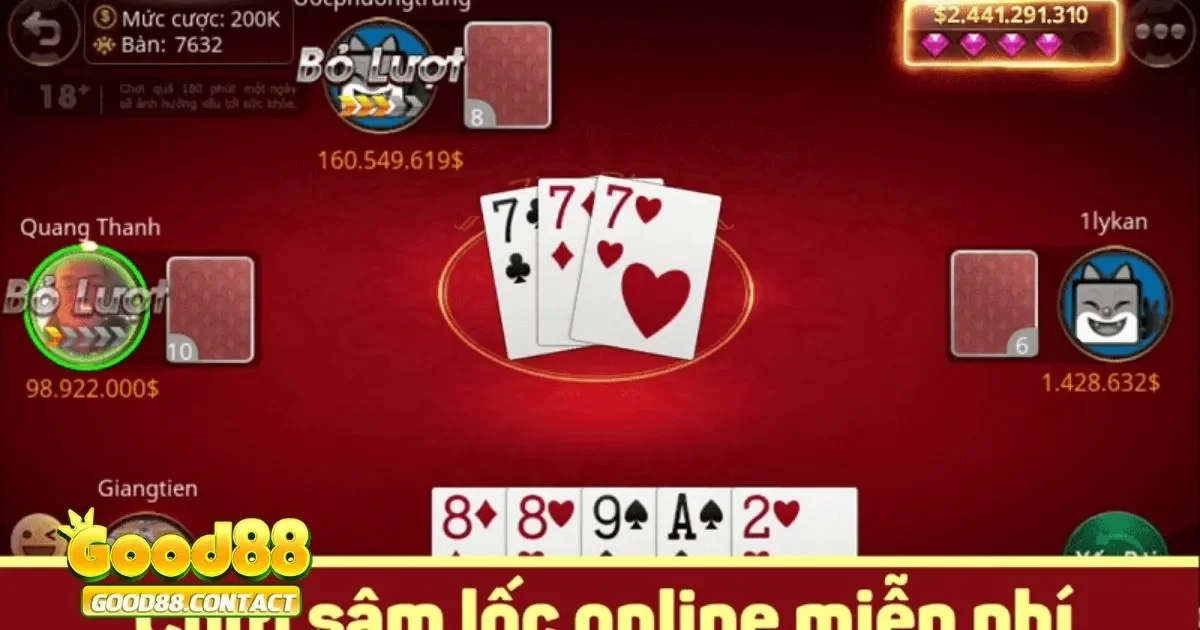 Hướng Dẫn Chơi Sâm Lốc Tại Good88 Chi Tiết