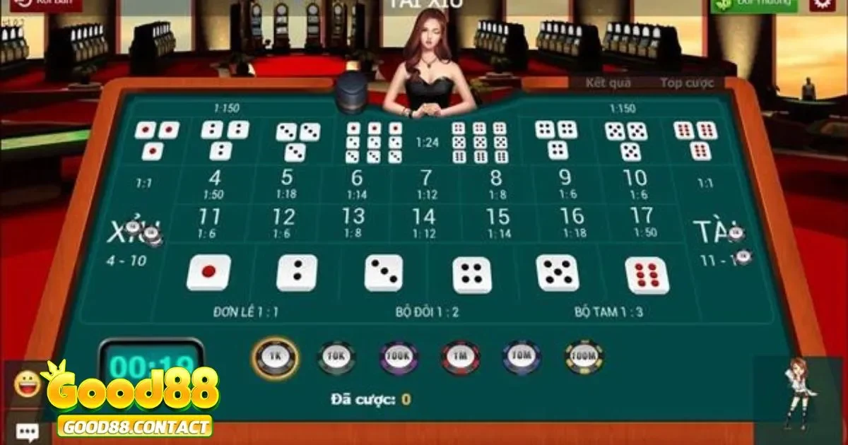 Cách Chơi Xí Ngầu Good88 Cho Người Mới Bắt Đầu 4 Cược tổng điểm là cược phổ biến nhất